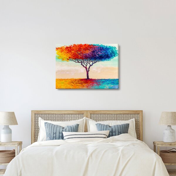 Obraz malovaného stromu (70x50 cm)