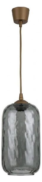 Brilagi - LED Lustr na lanku R GLASS 1xE27/60W/230V pr. 14 cm hnědá/kouř šedá