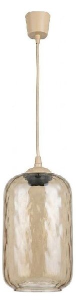 Brilagi - LED Lustr na lanku R GLASS 1xE27/60W/230V pr. 14 cm béžová/kouř hnědá