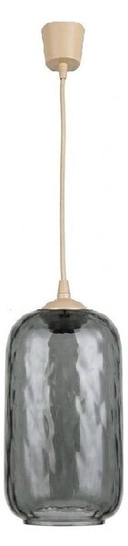 Brilagi - LED Lustr na lanku R GLASS 1xE27/60W/230V pr. 14 cm béžová/kouř šedá