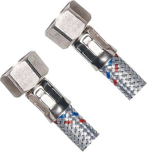Flexibilní hadice z nerezové oceli FxF 1/2 "x1/2", 80 cm