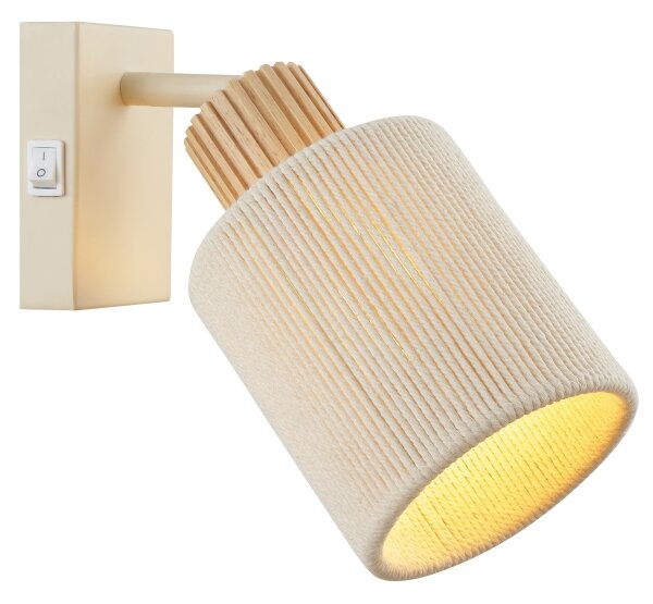 Brilliant - Nástěnné bodové svítidlo ARLO 1xE27/20W/230V krémová