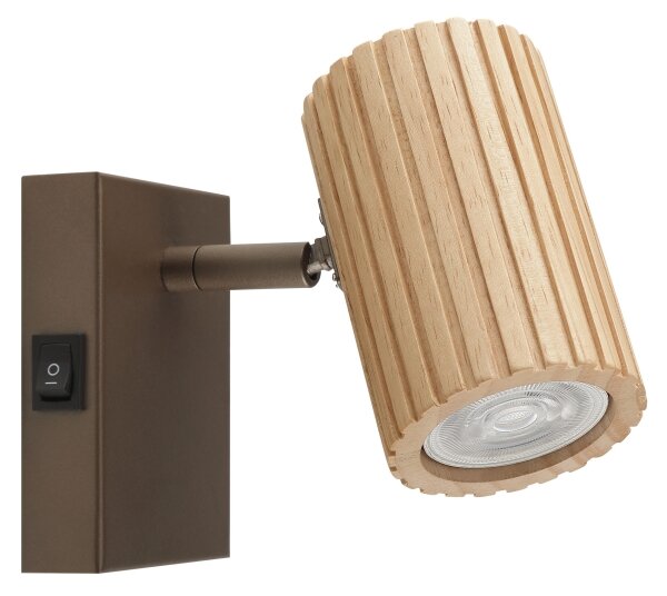Brilliant - Nástěnné bodové svítidlo LAKEWOOD 1xGU10/10W/230V hnědá