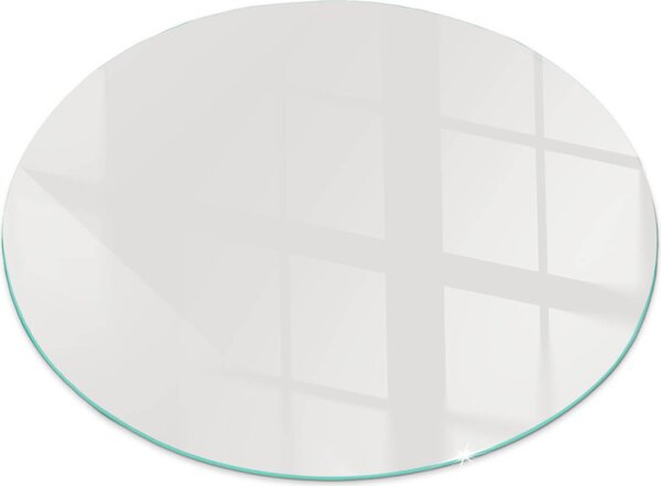 Sklenná podlahová deska pro Fi 100 cm - Sklenná krbová deska - Sklenná krbová deska - Ochranné sklo - Ochranná deska proti jiskrám - Sklenná podlahová deska proti ohni - Tepelná ochrana - Ochrana podlahy ze skla - Barva edá