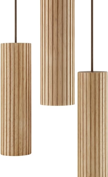 Brilliant - Lustr na lanku LAKEWOOD 3xGU10/10W/230V pr. 28 cm hnědá
