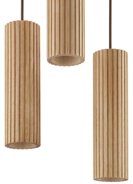 Brilliant - Lustr na lanku LAKEWOOD 3xGU10/10W/230V pr. 28 cm hnědá