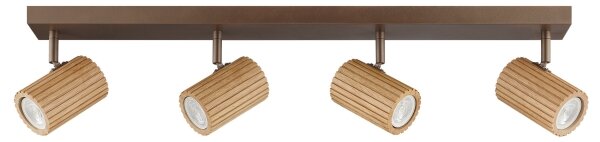 Brilliant - Bodové svítidlo LAKEWOOD 4xGU10/10W/230V hnědá