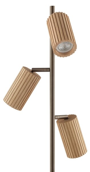 Brilliant - Stojací lampa LAKEWOOD 3xGU10/10W/230V hnědá