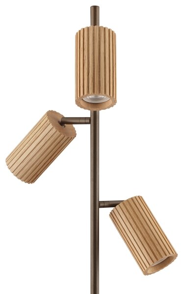Brilliant - Stojací lampa LAKEWOOD 3xGU10/10W/230V hnědá
