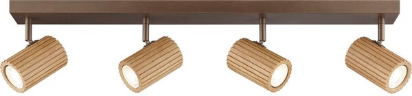 Brilliant - Bodové svítidlo LAKEWOOD 4xGU10/10W/230V hnědá