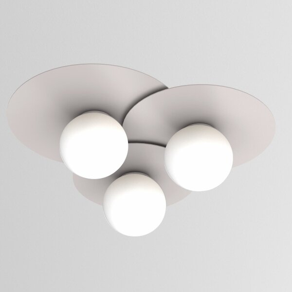Stropní svítidlo FLAT 3xE27/15W/230V 55x60 cm krémová