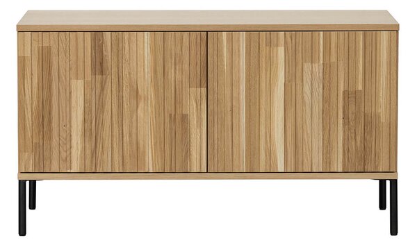 MUZZA Televizní skříňka gravure 100 x 56 cm přírodní dub