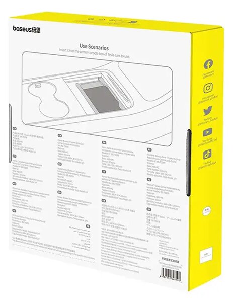 Úložný box Tesla Baseus (šedý) Baseus