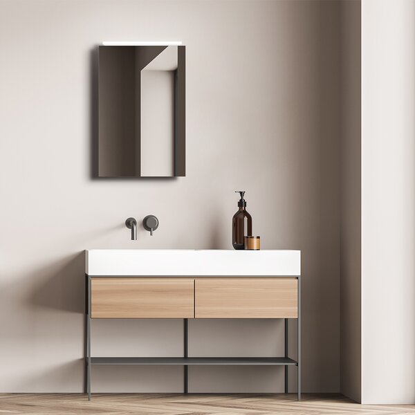 Zrcadlová skíka s osvtlením Talos Mirage 40x60x13,1 cm - kvalitní hliníkový korpus s kolébkovým spínaem - svtelné zrcadlo s neutrálním bílým svtlem - koupelnová zrcadlová skíka