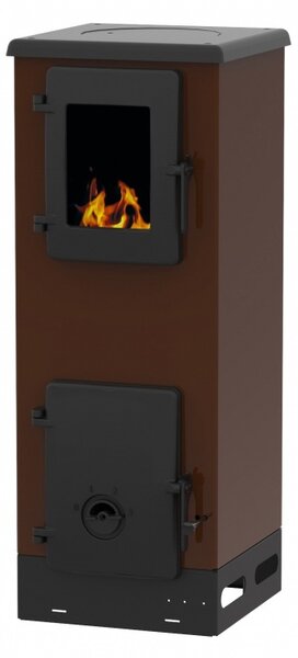 Alfa Plam VULKAN S krbová kamna, hndá, zadní o 120 mm, 4 kW