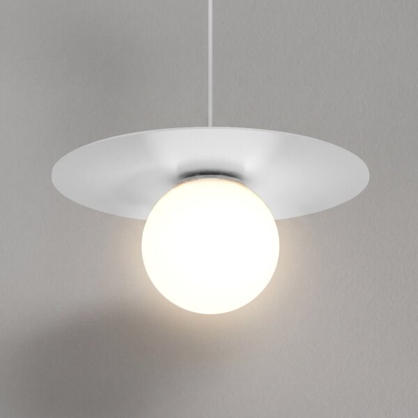 Lustr na lanku FLAT 1xE27/15W/230V bílá