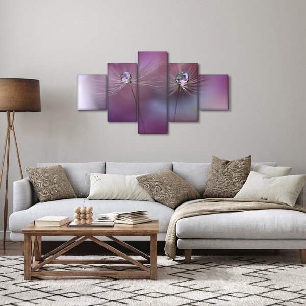 Obraz kapiček na chmýří (125x70 cm)