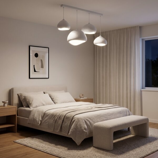 Brilagi - Lustr na lanku WABI SABI 4xE27/40W/230V bílá