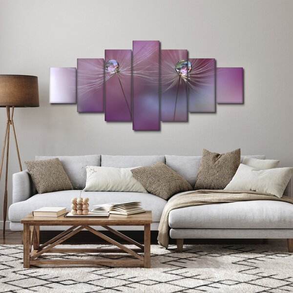 Obraz kapiček na chmýří (210x100 cm)