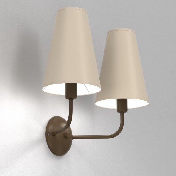 Nástěnná lampa GRENADA 2xE14/15W/230V béžová