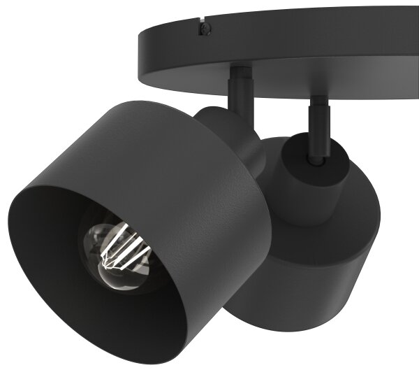 Bodové svítidlo PARKLA 3xE27/15W/230V černá