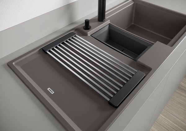Blanco Adira 6 S, silgranitový dřez 1000x500x200 mm, 1,5-komorový, bílá, BLA-527605