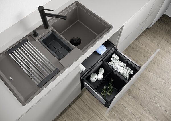 Blanco Adira 6 S, silgranitový dřez 1000x500x200 mm, 1,5-komorový, bílá, BLA-527605