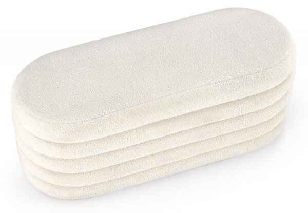 Halmar Čalouněná lavice BLISS s úložným prostorem krémová - výprodej skladu