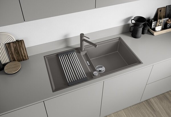 Blanco Adira XL 6 S, silgranitový dřez 1000x500x200 mm, 1-komorový, černá, BLA-527617