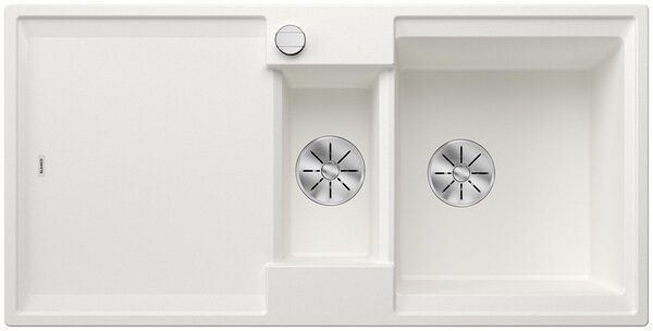 Blanco Adira 6 S, silgranitový dřez 1000x500x200 mm, 1,5-komorový, bílá, BLA-527605