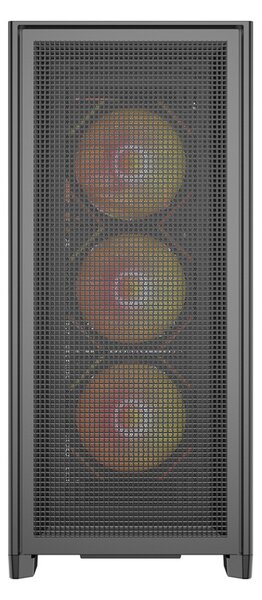 Počítačová skříň DarkFlash AIRNOVA (černá) + 3 ventilátory