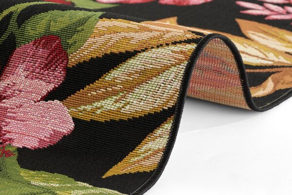 Hanse Home, Kusový koberec Flair 105620 Tropical Flowers Multicolored – na ven i na doma, 80x165, vícebarevná, chodba / předsíň