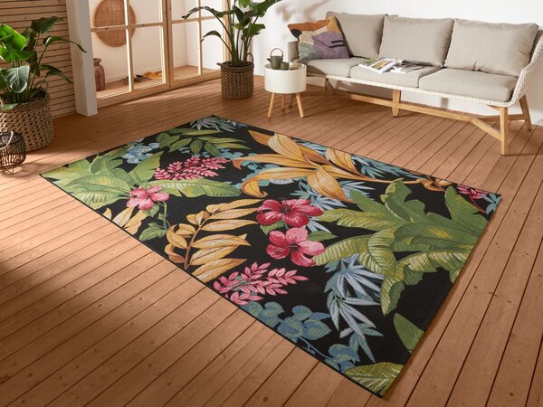 Hanse Home, Kusový koberec Flair 105620 Tropical Flowers Multicolored – na ven i na doma, 80x165, vícebarevná, chodba / předsíň
