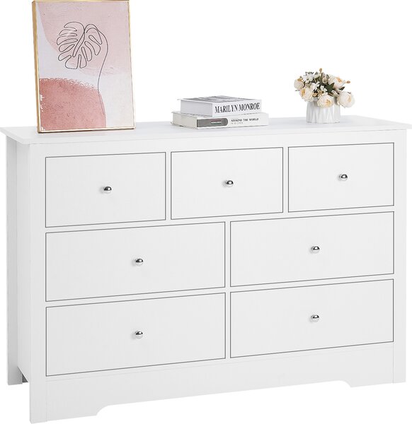 Komoda VEVOR, jednoduchá moderní komoda (400 x 1199 x 813 mm) úloná komoda do obývacího pokoje, lonice, pedsín, chodby (bílá)