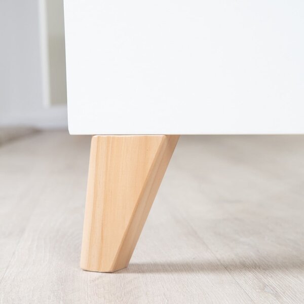 Bílá postýlka 60x120 cm Léon – Roba
