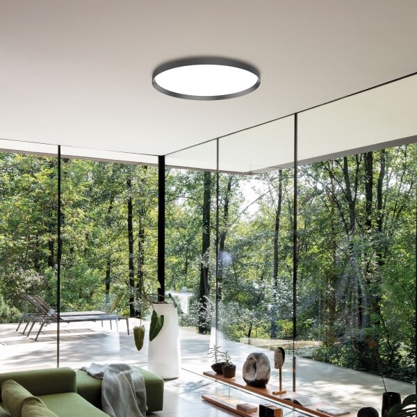 Ideal Lux-LED Stropní svítidlo FLY LED/26W/230V 2700K pr. 45 cm CRI90 IP40 černá