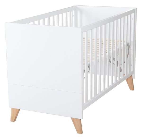 Bílá postýlka 60x120 cm Léon – Roba