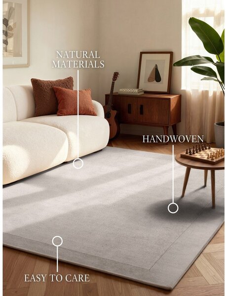 Šedý ručně tkaný koberec s příměsí vlny 200x300 cm Kari – Villeroy&Boch