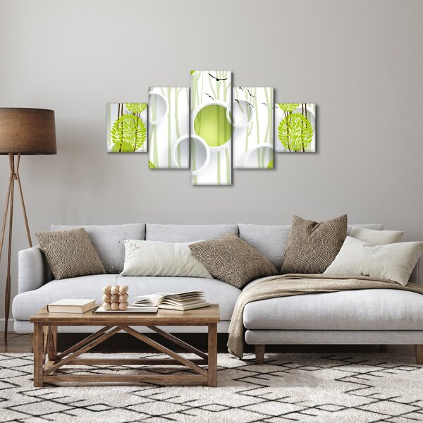Obraz abstrakce se stromy (125x70 cm)