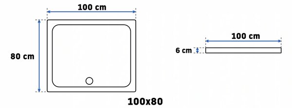 Rea Punto, sprchový kout 100x80x190 cm, 5mm čiré sklo, zlatý lesklý profil + černá sprchová vanička Savoy, KPL-K2442
