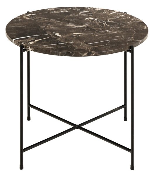 Kulatý odkládací stolek s mramorovou deskou ø 52 cm Avila – Actona