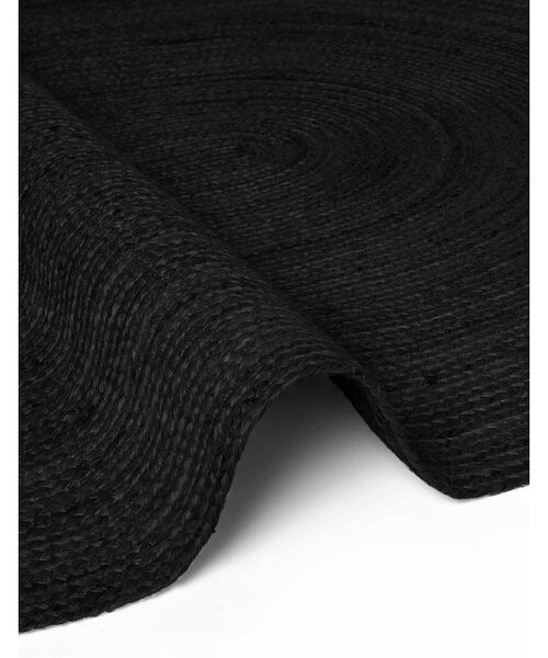 Černý oboustranný/ručně tkaný jutový koberec 160x230 cm Braided – Hanse Home