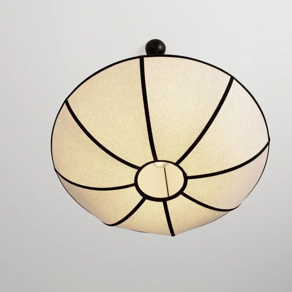 Nova Luce Béžovo-černé závěsné světlo Brera 70 cm