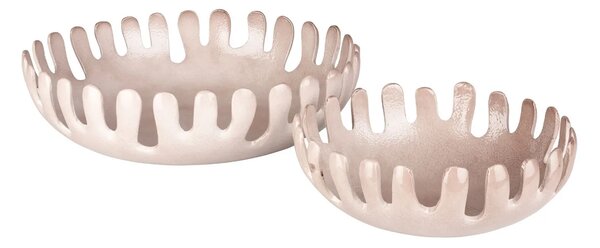 Zuiver Šedý set dvou kovových mís ONDA 22/31 cm