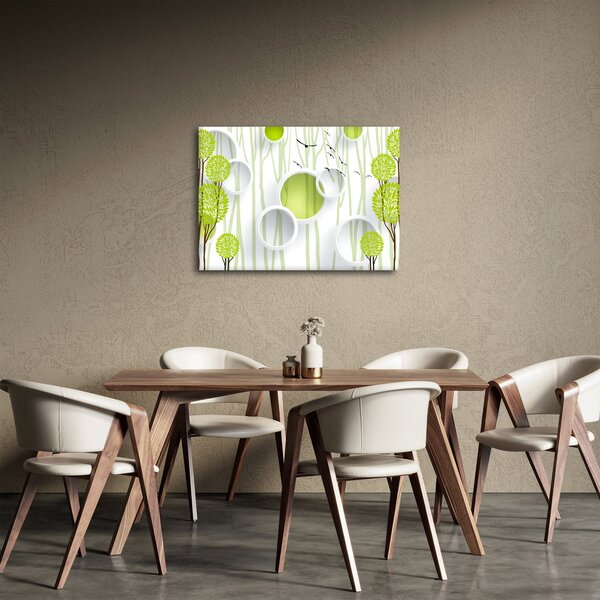 Obraz abstrakce se stromy (70x50 cm)