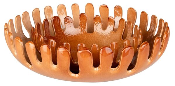 Zuiver Oranžový set dvou kovových mís ONDA 22/31 cm
