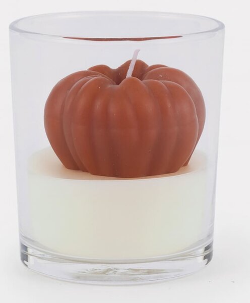 Sinsay - Vonná svíčka ve skle Pumpkin Cream Brule - oranžová