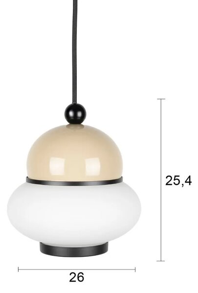 Zuiver Béžové kovové závěsné světlo BUMBLE ø 26 cm