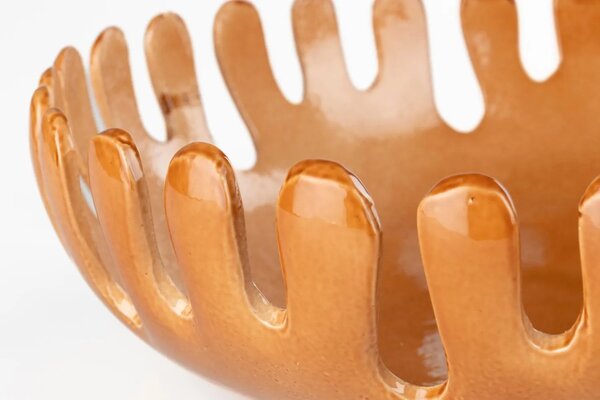 Zuiver Oranžový set dvou kovových mís ONDA 22/31 cm
