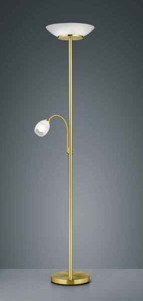 TRIO reality R40063108 Gerry Stojací lampa 2x E27 1x E14 mosaz
